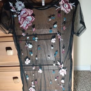 See through cover up shirt